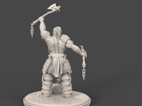 3D打印野蠻人游戲手辦 3D打印野蠻人游戲手辦