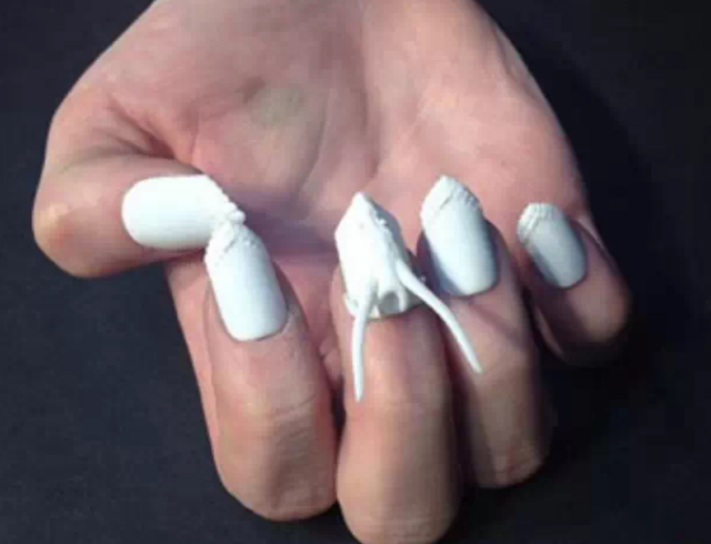3D打印定制加工美甲，讓指甲酷炫成焦點